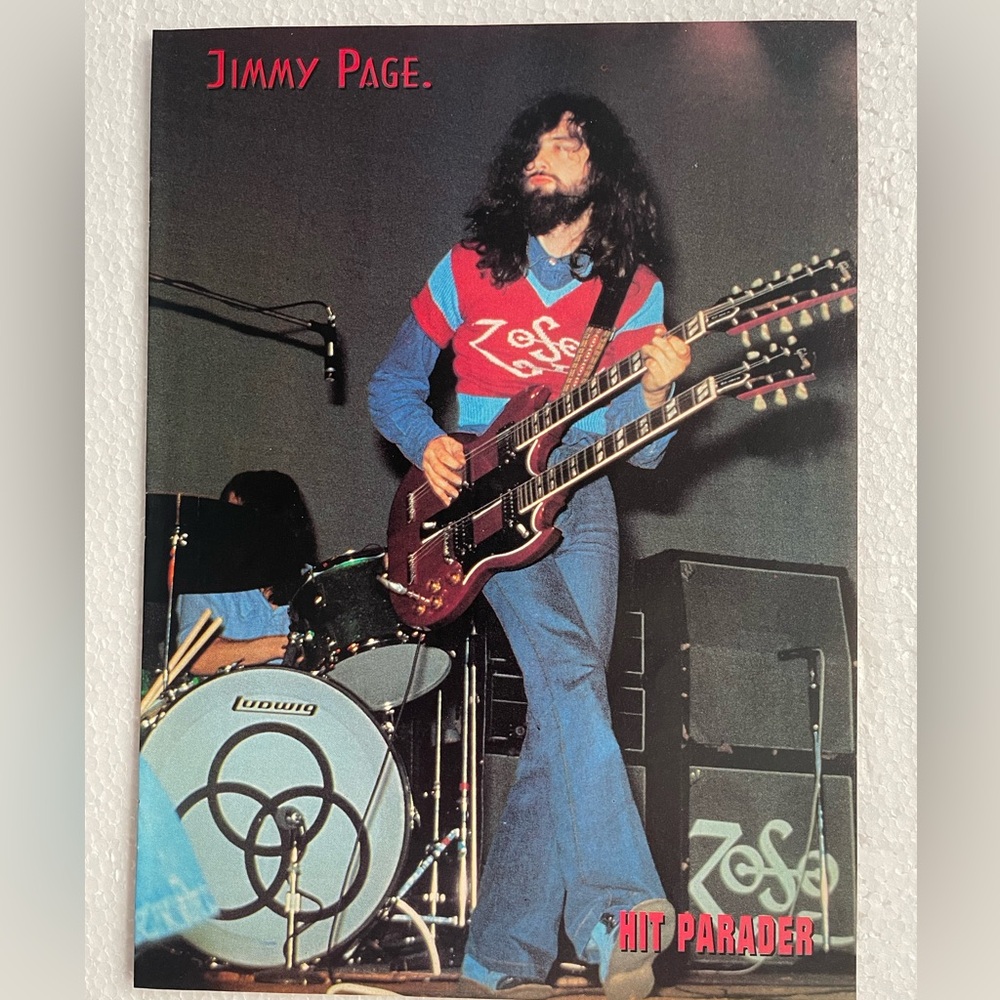 Jimmy Page Hit Parader Pinup